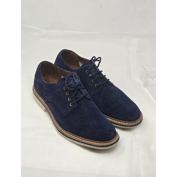 Timberland Men's Casual sensorflex oxford lace up Shoes blue Suede size 9.5 - Picture 1 of 11